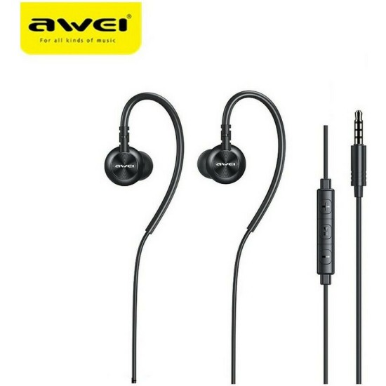 Awei L3 In-ear Handsfree με Βύσμα 3.5mm Μαύρο