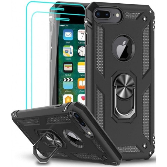 Θήκη Κινητού Back Case l Armor  Ring  Case iPhone 7 / 8 Black