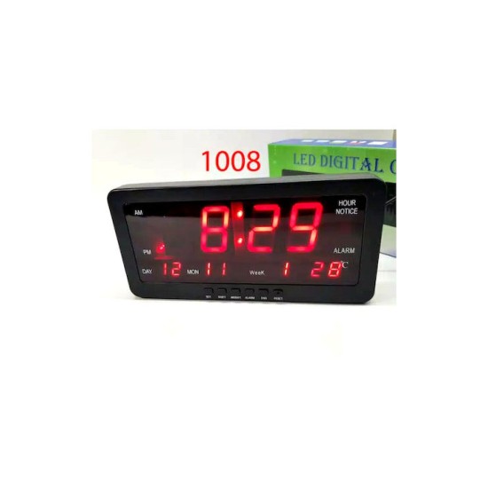 LED DIGITAL CLOCK 1008 DAY/TIME/ALARM LED DIGITAL CLOCK 1008 DAY/TIME/ALARM