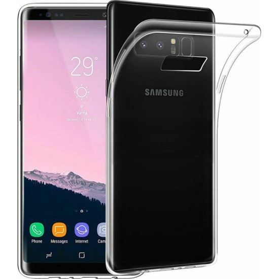OEM Back Cover Σιλικόνης 0.5mm Διάφανο (Galaxy Note 8)