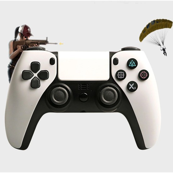 Double Motor Vibration 4 Wireless Controller Gamepad for PS4, PSTV, PS Now - Άσπρο Double Motor Vibration 4 Wireless Controller Gamepad for PS4, PSTV, PS Now - Άσπρο