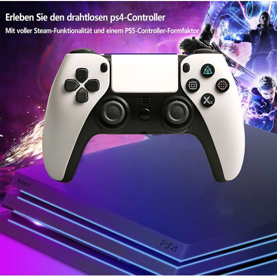 Double Motor Vibration 4 Wireless Controller Gamepad for PS4, PSTV, PS Now - Άσπρο Double Motor Vibration 4 Wireless Controller Gamepad for PS4, PSTV, PS Now - Άσπρο