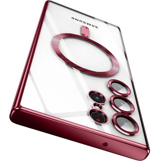 Oem Θήκη Back Cover Electro Magsafe Για Samsung Galaxy S25 Ultra Κόκκινο