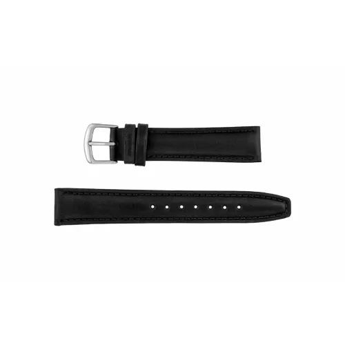 22mm watch strap smooth leather - Μαύρο 22mm watch strap smooth leather - Μαύρο