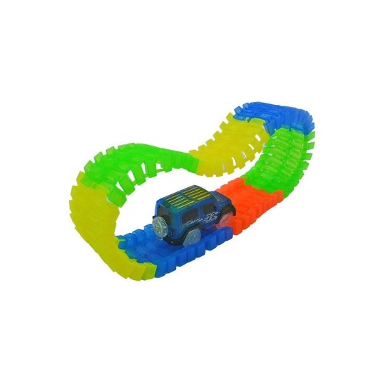 ΜΙΝΙ ΑΥΤΟΚΙΝΗΤΟΔΡΟΜΟΣ 70CM ΜΕ LED ΤΖΙΠΑΚΙ -STUNT TRACK CAR