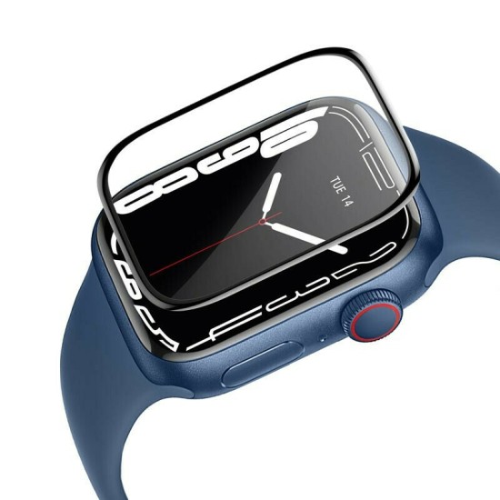 Tempered Glass Protective Screen Protector Black (Apple Watch Ultra 49mm)