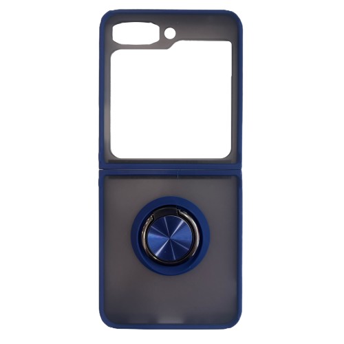 Fashion Comfortable Finger Ring Cover Case Protective Case Blue (Samsung Galaxy Z Flip 5) Fashion Comfortable Finger Ring Cover Case Protective Case Blue (Samsung Galaxy Z Flip 5)