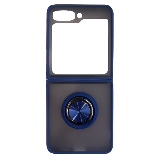 Fashion Comfortable Finger Ring Cover Case Protective Case Blue (Samsung Galaxy Z Flip 5)
