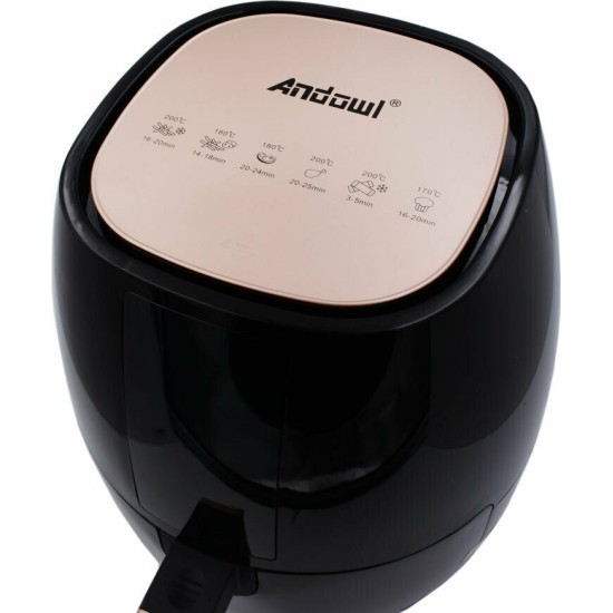 Φριτέζα Αέρος με Αποσπώμενο Κάδο 5lt 1400W Andowl Q-Z8 Χρυσή