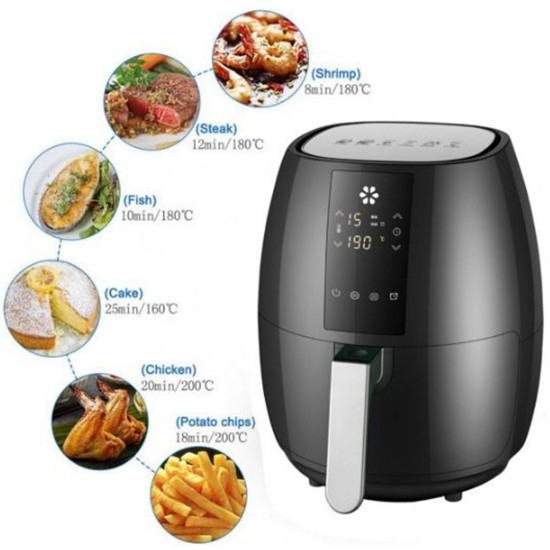 Φριτέζα Αέρος με Αποσπώμενο Κάδο 5lt 1400W Andowl Q-Z8 Χρυσή