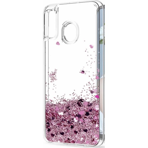 Samsung Galaxy A20e – Glitter Case Liquid Gold Rose (oem)