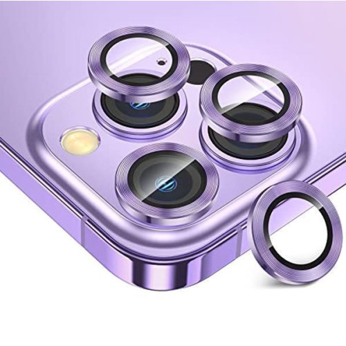 Προστασία Κάμερας Κινητών 3-σε-1 Tempered Glass for iPhone 14 Pro / 14 Pro Max Purple Προστασία Κάμερας Κινητών 3-σε-1 Tempered Glass for iPhone 14 Pro / 14 Pro Max Purple