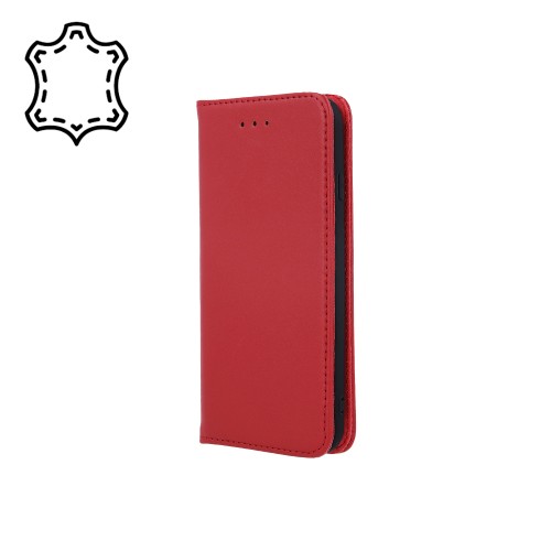 Genuine Leather Smart Pro for iPhone 14 Pro maroon