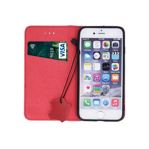 Genuine Leather Smart Pro for iPhone 14 Pro maroon Genuine Leather Smart Pro for iPhone 14 Pro maroon
