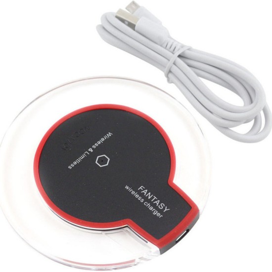 OEM Fantasy Crystal Wireless Charging Pad (Qi) Λευκό (AS-WLB1406)