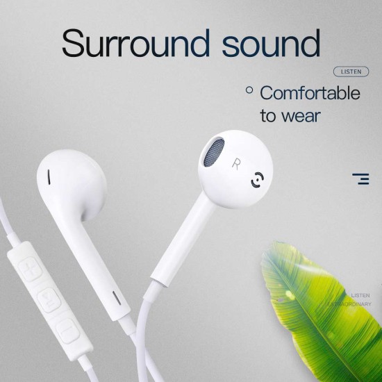 GL069 Earbuds Handsfree Μονό με Βύσμα Lightning Λευκό GL069 Earbuds Handsfree Μονό με Βύσμα Lightning Λευκό
