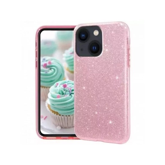 Θήκη iPhone 16 Pro Glitter Ροζ Ροζ Θήκη πλάτης Σιλικόνη
