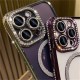 Luxury Magsafe Strass and Glitter Case Apple iPhone 15 Pro Max Ροζ