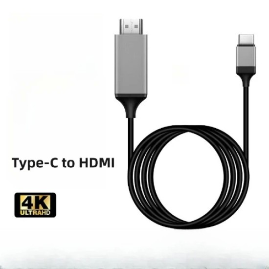 Καλώδιο Type-C Adapter Cable HDTV Adapter Cable 4K – Μαύρο