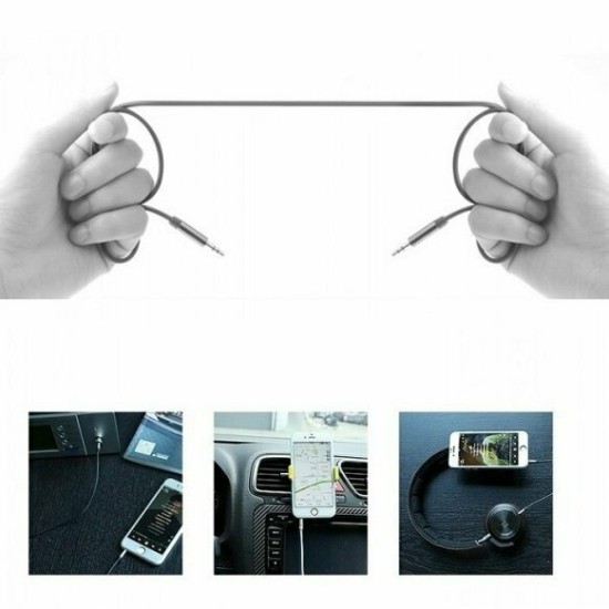 Remax Καλώδιο 3.5mm male - 3.5mm male Μαύρο 2m (RM-L200) Remax Καλώδιο 3.5mm male - 3.5mm male Μαύρο 2m (RM-L200)