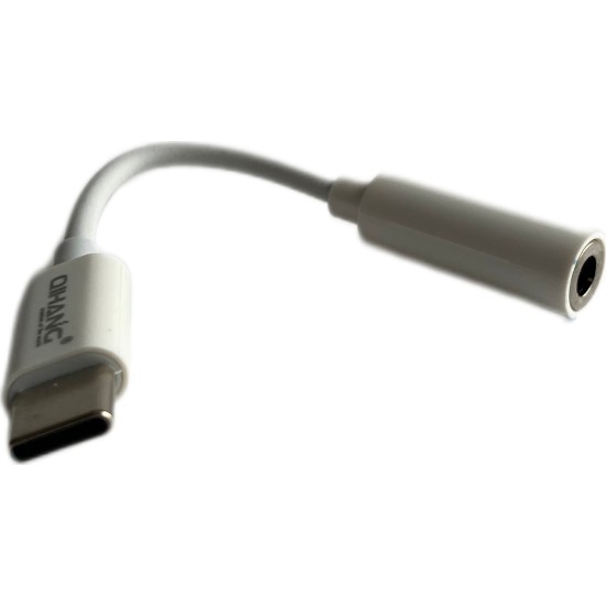 QIHANG M30 Μετατροπέας USB-C male σε 3.5mm female Λευκό QIHANG M30 Μετατροπέας USB-C male σε 3.5mm female Λευκό