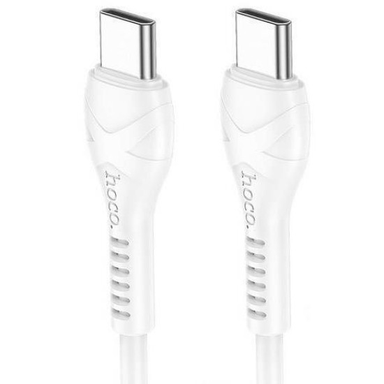 Hoco X37 USB 2.0 Cable USB-C male - USB-C 60W Λευκό 1m (HC-X37TTWH)