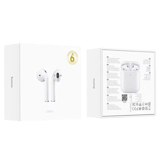 Hoco EW41 Bluetooth Handsfree Ακουστικά Με Θήκη Φόρτισης Λευκά Hoco EW41 Bluetooth Handsfree Ακουστικά Με Θήκη Φόρτισης Λευκά
