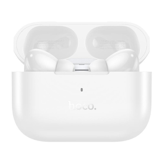 Hoco EW56 In-ear Bluetooth Handsfree Ακουστικά με Θήκη Φόρτισης Λευκά