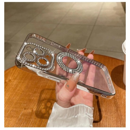 Luxury Magsafe Strass and Glitter Case Samsung Galaxy A55 Χρυσό Luxury Magsafe Strass and Glitter Case Samsung Galaxy A55 Χρυσό