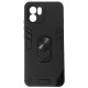 Xiaomi Redmi A1/A2/2022/ Hybrid Shockproof Armor Case Stand Metal Ring and Car Mount Holder Black (oem)