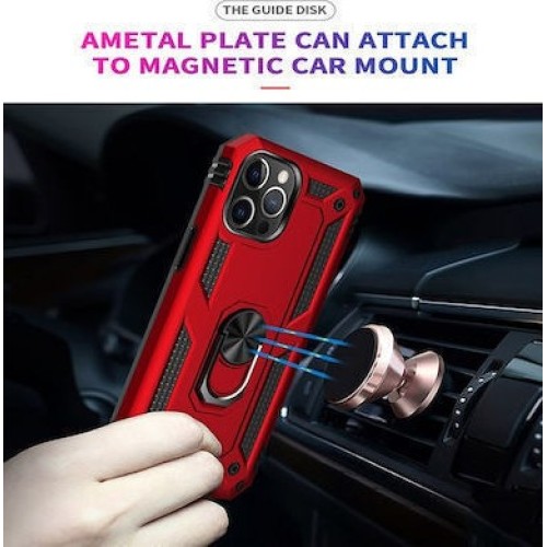 Hybrid Shockproof Armor Back Cover Σιλικόνης Ανθεκτική Μαύρο (Xiaomi Redmi A1/A2/2022)