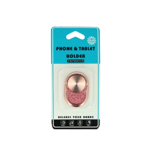 Popsocket Ring Holder 180 με Στρας σε Ροζ Χρυσό 