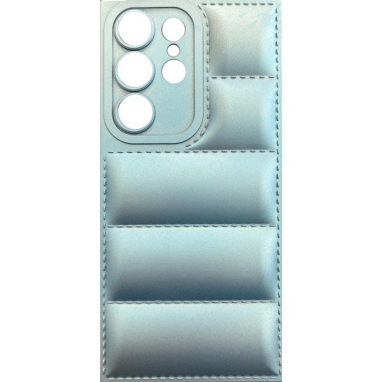 OEM Θήκη Σιλικόνης Soft TPU Puffer Jacket για Samsung Galaxy S23 Ultra - Γαλάζιο