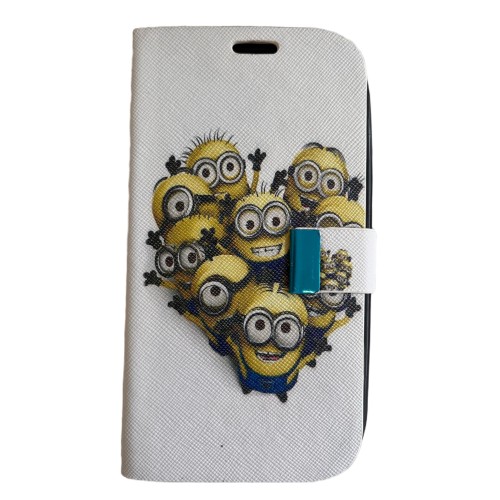  OEM  Θήκη Βιβλίο Για Samsung Galaxy S3  Άσπρη με Σχέδιο