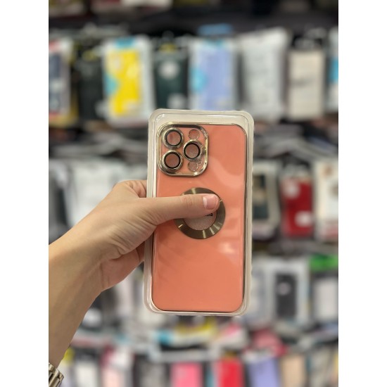 Luxury Soft Electroplated Phone Case For iPhone 13 Pro Silicone Cases Cover Pink