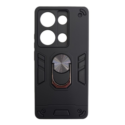 Hybrid Shockproof Armor Ring Car Mount Holder Μαύρο (Redmi Note 13 4G)