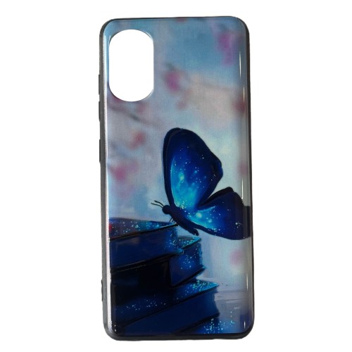 Butterfly Back Cover Σιλικόνης Μπλε (Galaxy A41)