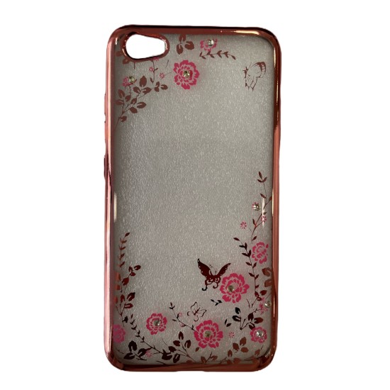  Diamond Garden Back Cover Σιλικόνης Ροζ Χρυσό (Redmi Note 5A)