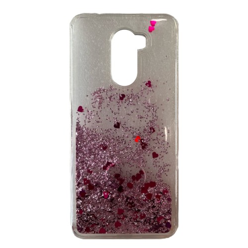 Θήκη Σιλικόνης Back Cover Liquid Glitter Με Υγρό, Ροζ (Poco F1)
