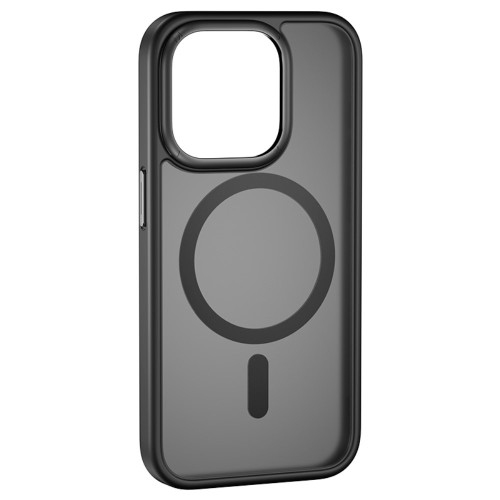 Θήκη iPhone 13 Matte Magnetic Series συμβατό με MagSafe φορτιστή, Πλάτη αντικραδασμική από Premium TPU μαύρο + ΔΩΡΟ ΤΖΑΜΑΚΙ ΚΑΜΕΡΑΣ