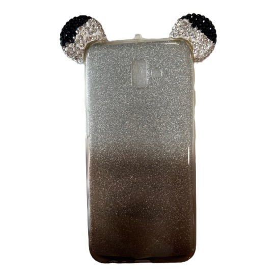 Back Cover Glitter Μαύρο  (Galaxy J6 Plus)