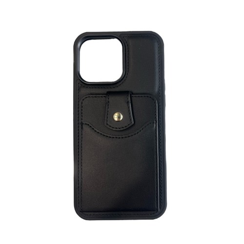 Card Back Cover Μαύρο (iPhone 14 Pro Max)