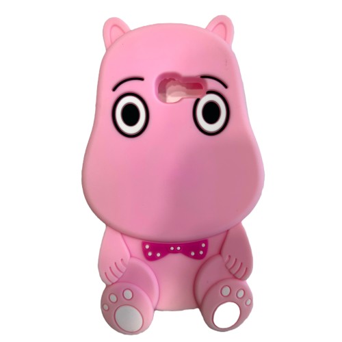 OEM Silicon 3D Case Bear for (GALAXY A3 2017) pink