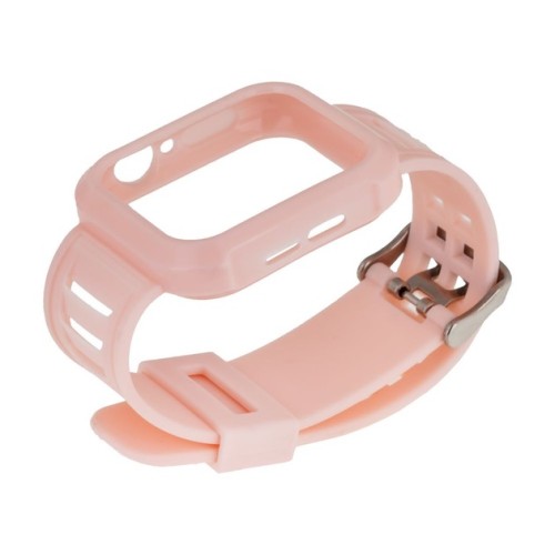 Αδιάβροχη Θήκη Apple Watch σιλικόνης σε Ροζ 42/44 mm 