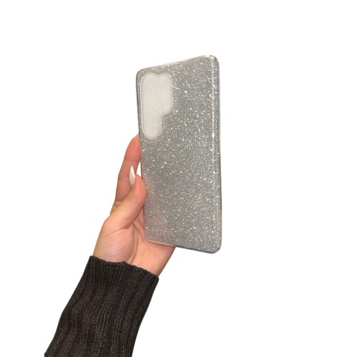 Θήκη Samsung Galaxy S25 Ultra Glitter Ασημί Ασημί Θήκη πλάτης Σιλικόνη