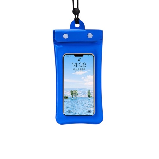 Floating Waterproof Phone Dry Bag Case Pouch IPX8 For iPhone Universal Blue