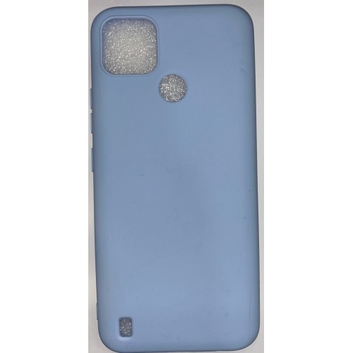 Θήκη Πλάτης Σιλικόνης για REALME C21Y/C25Y Γαλάζιο ΟΕΜ