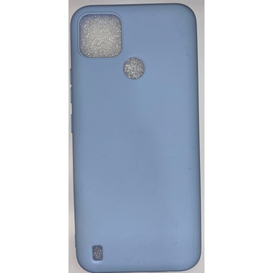 Θήκη Πλάτης Σιλικόνης για REALME C21Y/C25Y Γαλάζιο ΟΕΜ