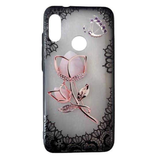 Flower Back Cover Σιλικόνης Διάφανο με Σχέδια (Redmi 6Pro/A2 Lite)