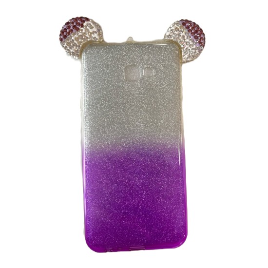 Back Cover Glitter Μωβ (Galaxy J6 Plus)